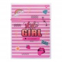 Тетрадь А4 48 л. YES Style Girl Pink офсет клетка в пластиковой папке картон мягкий цветная