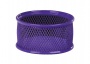 Подставка для скрепок металл круглая Zibi фиолетовая