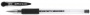 Ручка гелевая Economix Gel (0,5мм) стержень черный