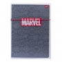 Тетрадь А4 48 л. YES Marvel Black офсет клетка в пластиковой папке картон мягкий цветная