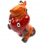 сувенир конь с сердцем керамика 8см 