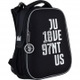 рюкзак школьный каркасный kite fc juventus спинка ортопедическая 16л 1000гр отдел для ноутбука черный (jv21-531m)  