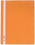 скоросшиватель а4 buromax пластик прозрачный верх оранжевый  