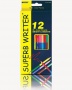карандаши цветные marco 2 сторонние 12 цв. шестигранные  