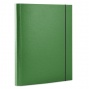 папка на резинке а4 donau картон зеленая широкая (4 см)  